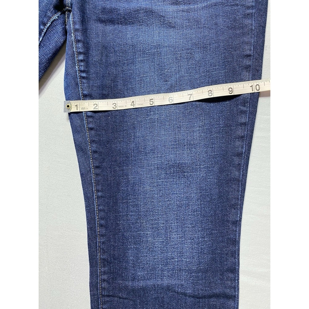 Gap 1969 Women's Dark Wash Blue Denim Skinny Jeans Mid Rise Stretch 5-Pocket - Picture 5 of 10